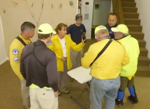 5am briefing at SAR base on Sunday am CCSAR and Pueblo SAR personnel