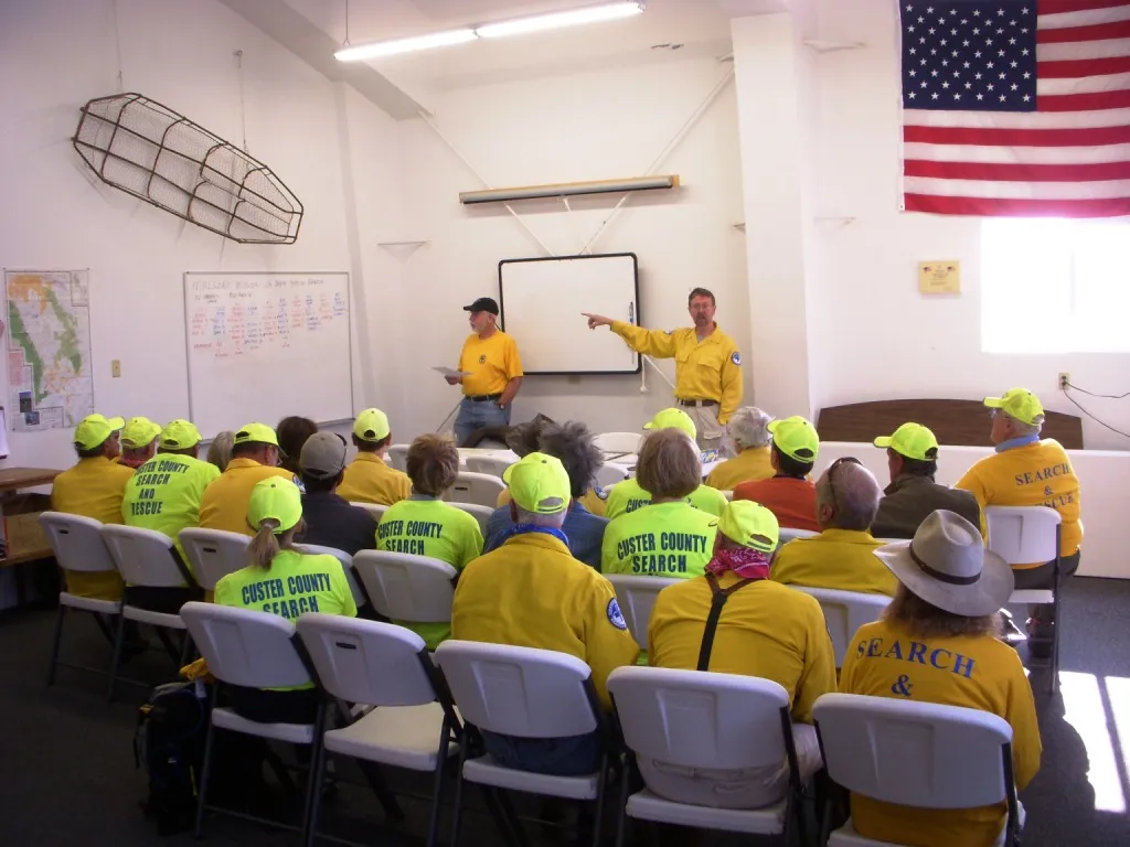 image of a general membership meeting of Custer County SAR